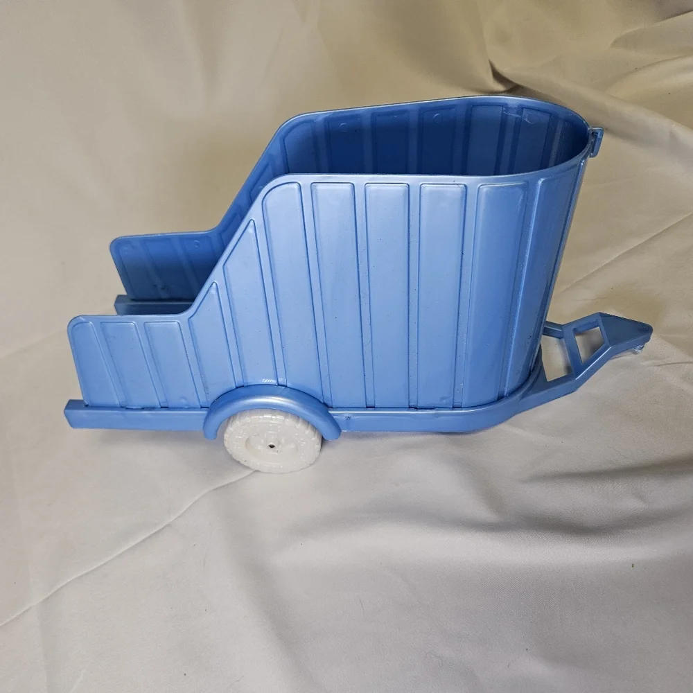 Vintage Blue Horse Trailer